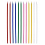 Birthday candles PARTY GO, 14cm, 12 pcs., mix of colours