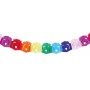 Paper garland PARTY GO Gift, 3m, mix of colours