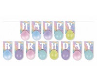 Girlanda PARTY GO Happy Birthday, 3m, mix kolorów