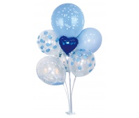 Balloon set PARTY GO, 85cm, 7 pcs., blue