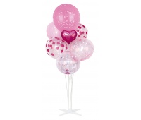 Balloon set PARTY GO, 85cm, 7 pcs., pink