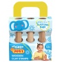 Stamps for modelling clay JOVI for children, set of 3 pcs., mix shapes, wooden
