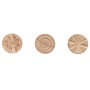 Stamps for modelling clay JOVI for children, set of 3 pcs., mix shapes, wooden