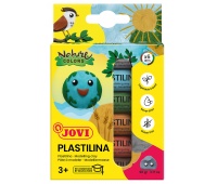 Modelling clay set JOVI, 6x15g, nature colours, mix colours