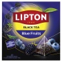 Tea LIPTON black, blackberry and blueberry, 20 pyramids