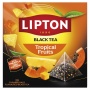 Tea LIPTON black, tropical fruits, 20 pyramids