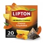 Tea LIPTON black, tropical fruits, 20 pyramids