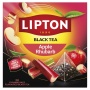 Tea LIPTON black, apple and rhubarb, 20 pyramids