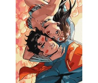 Malowanie po numerach IDEYKA, 40x50 cm, Wonder Woman: Uściski, 1 szt.