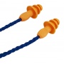 Corded earplugs 3M (1271C1), 1 pair + case, orange-blue