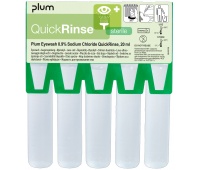 Eyewash ampoules PLUM QuickRinse, 5x20 ml