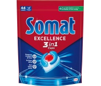 Dishwasher capsules SOMAT Excellence 3in1, 44 pcs., lemon