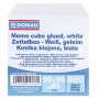 Note Cube Refill Pads DONAU, 90x90x85mm, ca 800sheets, white