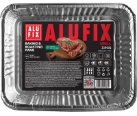 Formy do pieczenia i smażenia ALUFIX Fix-Grill, aluminiowe, małe, 3 szt.