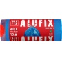 Garbage bags ALUFIX, drawstring, LDPE, 60x60cm, 40l, 15 pcs, blue