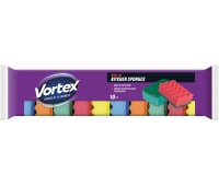 Kitchen sponges VORTEX, 3D Wave, 10 pcs, assorted colors
