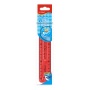 Ruler KEYROAD Tatoo, 15cm, flexible, hanger, assorted colors