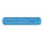 Ruler KEYROAD Tatoo, 15cm, flexible, hanger, assorted colors