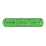 Ruler KEYROAD Tatoo, 15cm, flexible, hanger, assorted colors