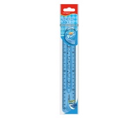 Ruler KEYROAD Tatoo, 20cm, flexible, hanger, assorted colors
