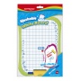 Dry-erase board KEYROAD, marker and sponge free, A4, assorted colors