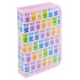 School pencil case GIMBOO, with accessories, 1 compartment, 1 divider, Colorful Teddy Bears, pastel pink