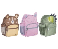 Children's backpack GIMBOO Sweet Animals, three-compartment, 260x200x90mm, asorted colors