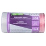 Waste bags DONAU EXPERT, classic, LDPE, with tie tape, 35l, 50 pcs., transparent