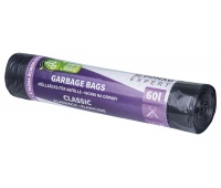 Waste bags DONAU EXPERT, classic, LDPE, with tie tape, 60l, 10 pcs., black