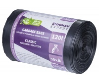 Waste bags DONAU EXPERT, classic, LDPE, 120l, 50 pcs., black