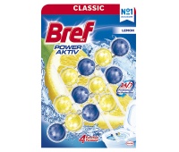 Kulki myjąco-zapachowe do toalet BREF Power Aktiv Lemon, 3x50g