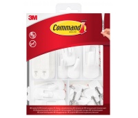 Hook and strip set COMMAND&trade; (17231-EU), universal, white