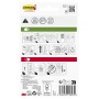 Folding clothes hanger COMMAND&trade; (17029-WHI-1-EU), 1 hanger + 4 strips, white