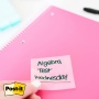 Transparent self-adhesive notes POST-IT Transparent Notes (600-1TRSPB), 73x73mm, 36 sheets, pastel blue