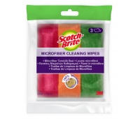 Microfiber cloth SCOTCH-BRITE Basic, 3 pcs, assorted colors