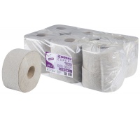 Papier toaletowy makulaturowy DONAU EXPERT Jumbo, 1-warstwowy, 750 listk&oacute;w, 12szt., szary