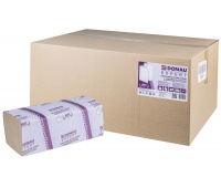 ZZ folded towels made of recycled paper DONAU EXPERT, 1 layer, 3800 sheets, 20 pcs, grey