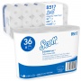 Papier toaletowy SCOTT Essential, 2-warstwowy, 6 rolek x 600 listk&oacute;w, biały, Papiery toaletowe i dozowniki, Artykuły higieniczne i dozowniki