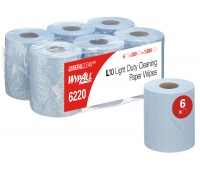 Ręcznik papierowy WYPALL L10 General Clean, centralne odwijanie, 1-warstwowy, 6 rolek x 280 listk&oacute;w, niebieski