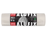Worki na śmieci ALUFIX Professional, LDPE, 90x110cm, 24 &mu;m, 160l, 10 szt., transparentne