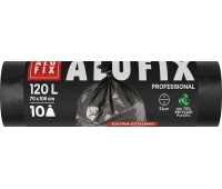 Worki na śmieci ALUFIX Professional, LDPE, 70x105cm, 25 &mu;m, 120l, 10 szt., czarne