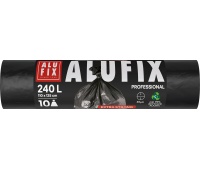 Garbage bags ALUFIX Professional, LDPE, 110x125cm, 30 &mu;m, 240l, 10 pcs, black