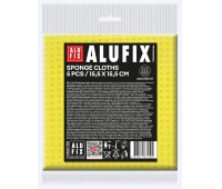 Ściereczki gąbkowe ALUFIX Professional, 15,5x15,5cm, 5 szt., ż&oacute;łte