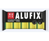 Gąbki kuchenne ALUFIX Professional, profilowane, 96x70x45mm, 5 szt., ż&oacute;łte