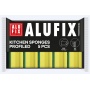 Long profiled kitchen sponges ALUFIX Professional, 145x60x45mm, 5 pcs, yellow