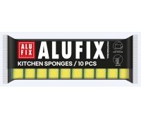 Gąbki kuchenne ALUFIX Professional, 100x70x30mm, 10 szt., ż&oacute;łte