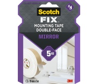 Taśma montażowa dwustronna SCOTCH-FIX Mirror (4496W-1950-P), 19mmx5m, biała