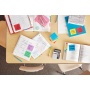 Self-adhesive notes POST-IT&reg; Energetic, 76x76mm, 8x100 sheets + 4x100 sheets free, assorted colors