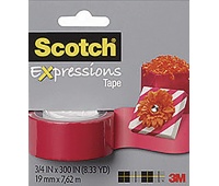 Self-adhesive tape SCOTCH Expressions C214, 19mmx7.62m, red