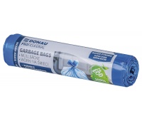 Worki na śmieci DONAU PROFESSIONAL, wytrzymałe, super mocne, z taśmą, 60l, 10 szt., niebieskie